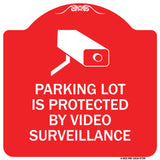 Parking Lot Is Protected By Video Surveillance With Graphic