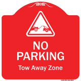 No Parking Tow Away Zone With Graphic