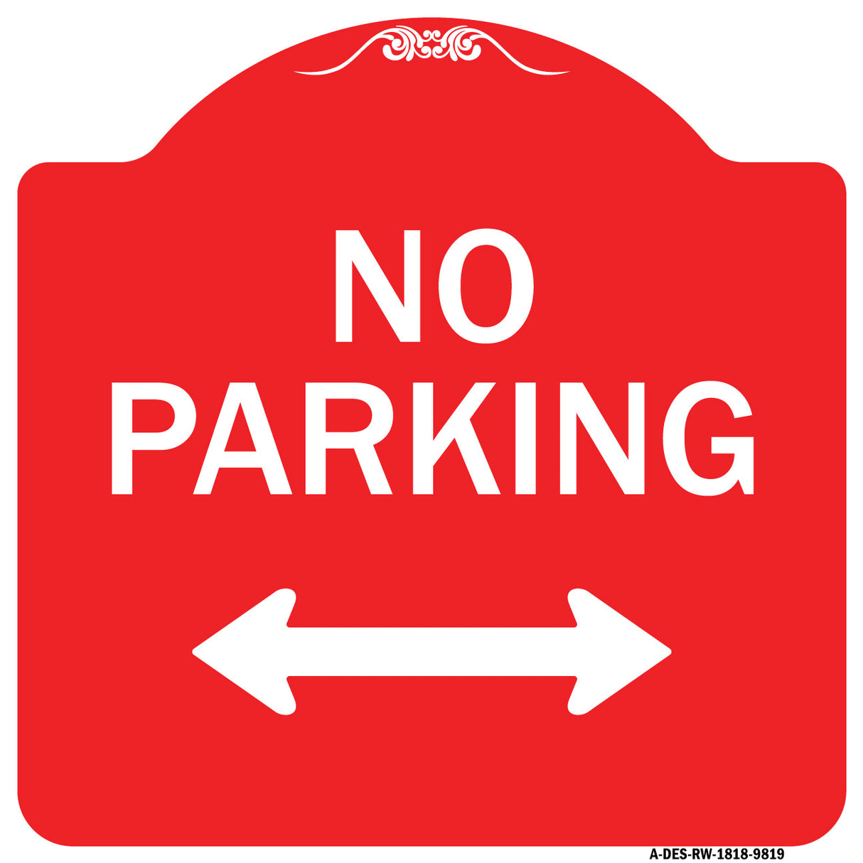No Parking With Bidirectional Arrow