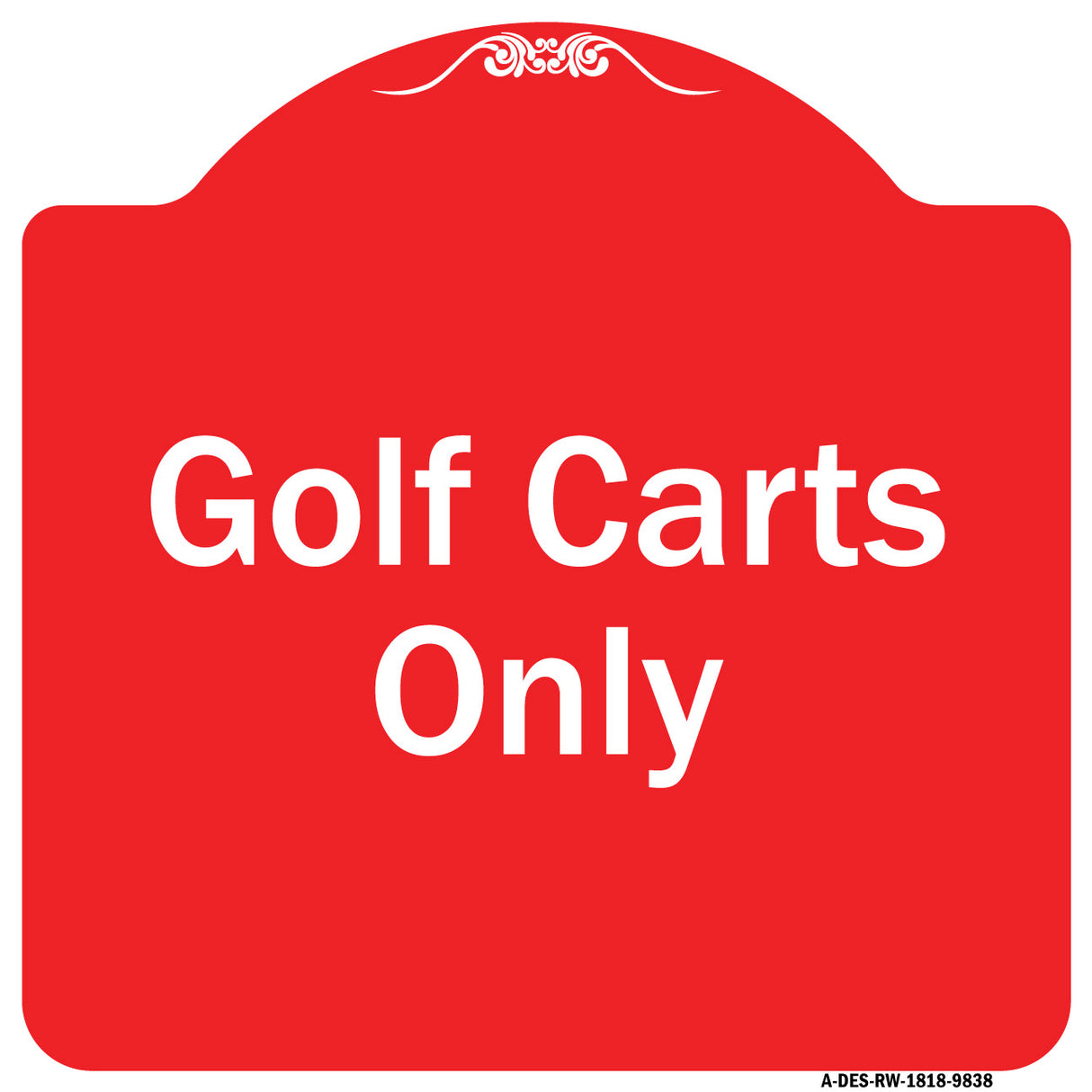 Golf Carts Only