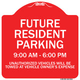 Future Resident Parking 9:00 To 6:00