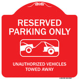 Resident Parking Only Unauthorized Vehicles Towed Away With Graphic
