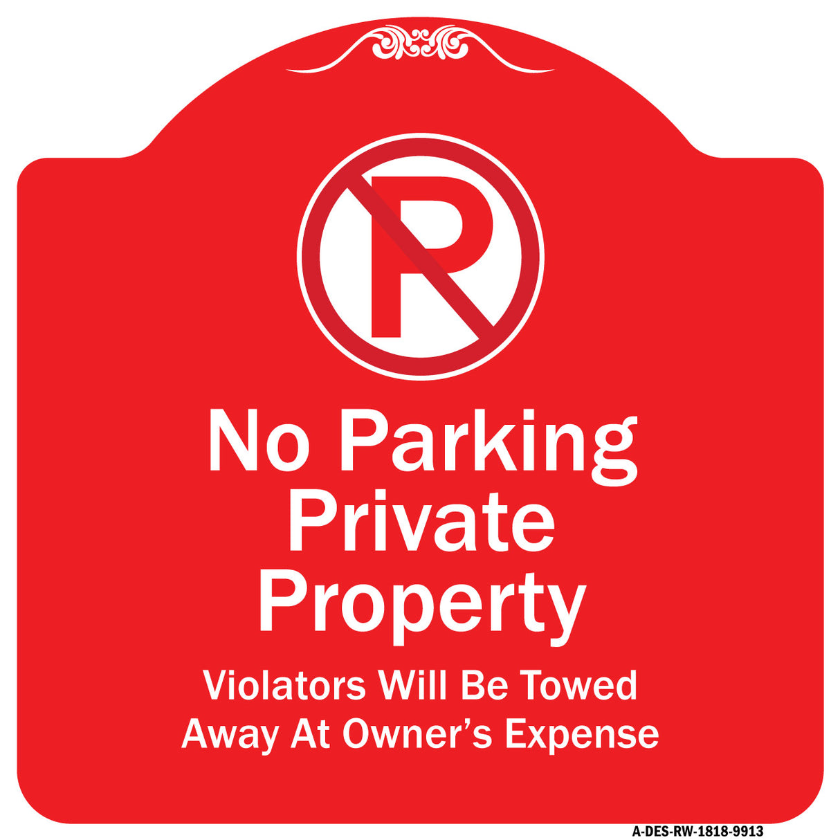 Private Property Violators Towed Away At Owner Expense With No Parking Symbol