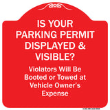 Is Your Parking Permit Displayed & Visible