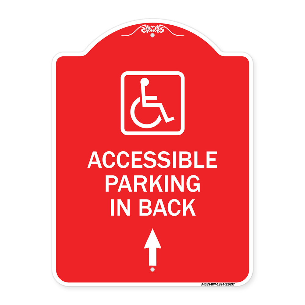 With NY - Approved Isa Symbol Accessible Parking on Up Arrow (With Graphic)