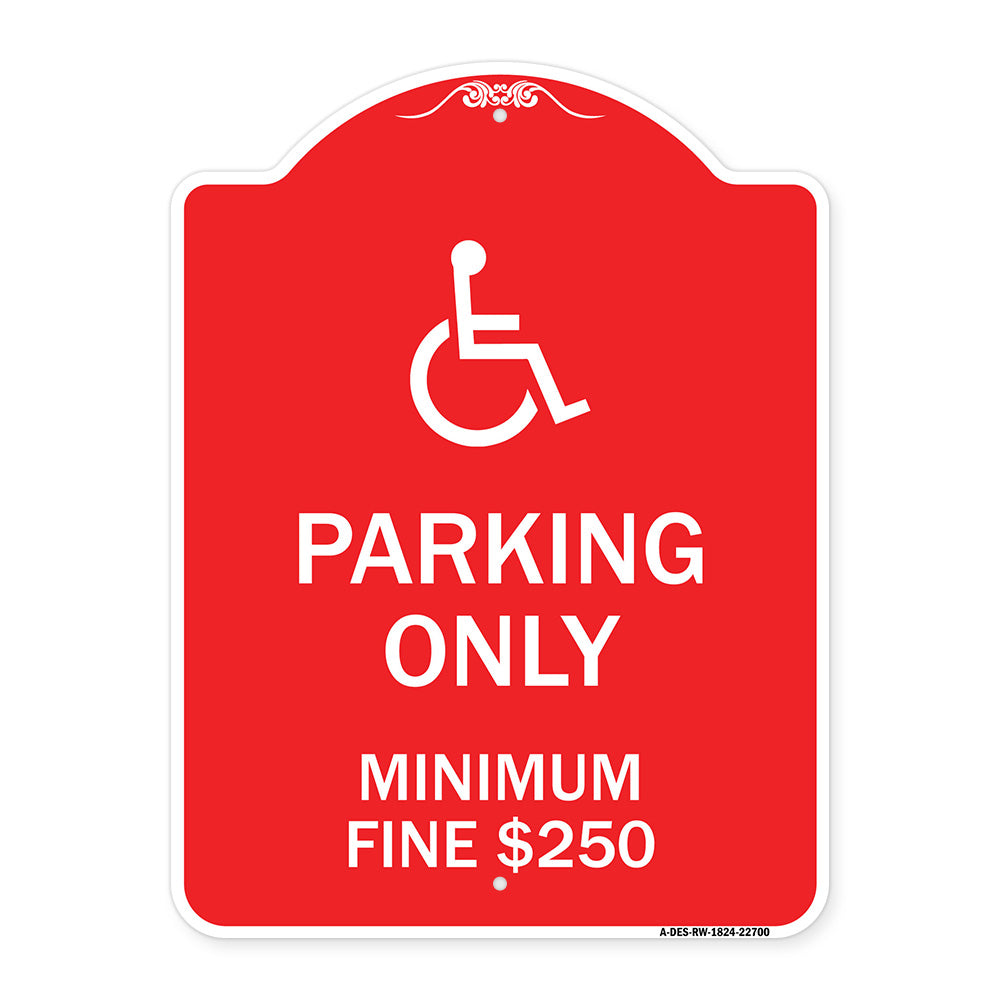 With Modified Isa Icon Parking Only Minimum Fine $250