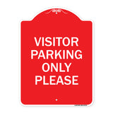 Visitor Parking Sign Visitor Parking Only Please