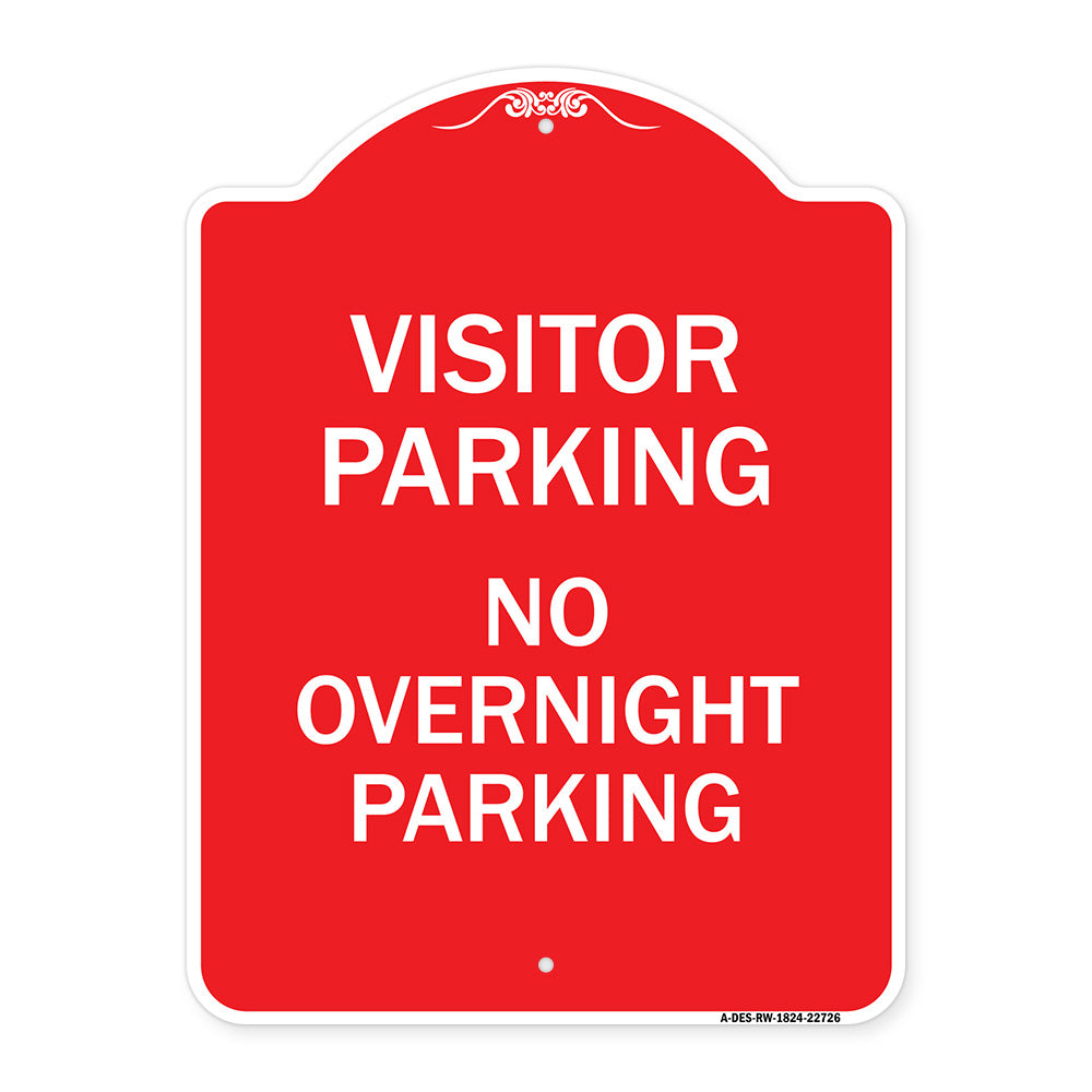 Visitor Parking Sign Visitor Parking No Overnight Parking