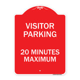 Visitor Parking Sign Visitor Parking 20 Minutes Maximum