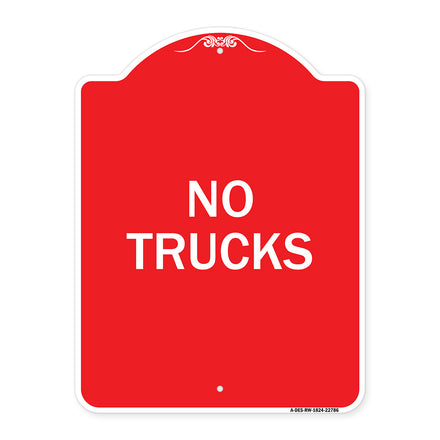 Truck Sign No Trucks