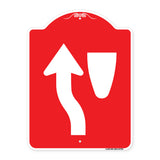 Traffic Sign Keep Left Symbol
