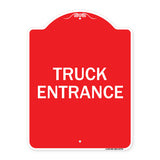 Traffic Entrance Sign Truck Entrance