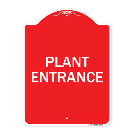 Traffic Entrance Sign Plant Entrance