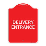 Traffic Entrance Sign Delivery Entrance