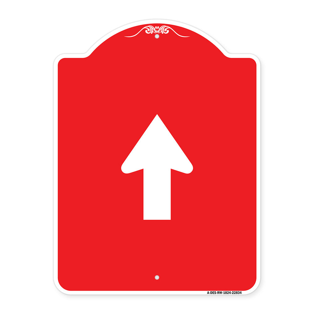 Straight Thru Sign - Straight Thru (Symbol) Sign