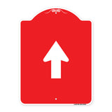 Straight Thru Sign - Straight Thru (Symbol) Sign