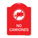 Spanish Traffic Sign No Camiones (No Trucks) (With Graphic)