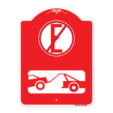Spanish Parking Control Sign No Estacionar (No Parking) (With Symbol)