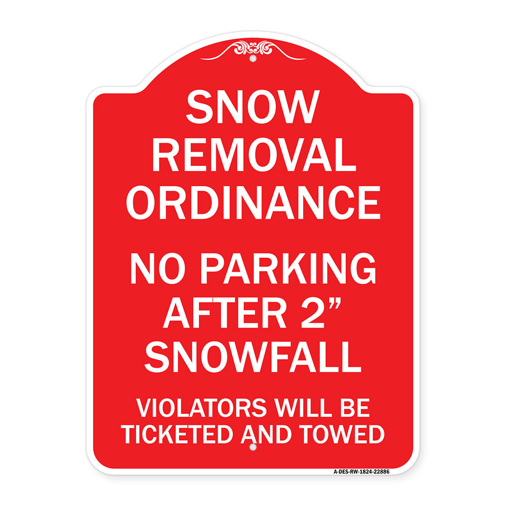 Snow Removal Ordinance - No Parking After 2 Snowfall
