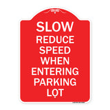 Slow - Reduce Speed When Entering Parking Lot