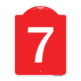 Sign with Number '7