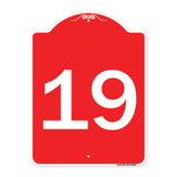Sign with Number '19