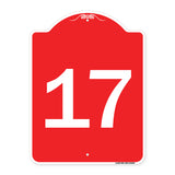 Sign with Number '17
