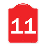 Sign with Number '11