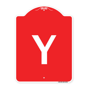 Sign with Letter Y