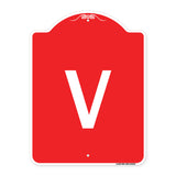 Sign with Letter V