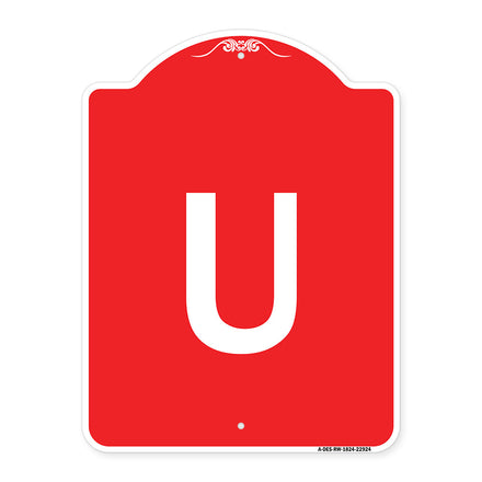 Sign with Letter U