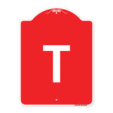 Sign with Letter T