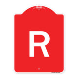 Sign with Letter R