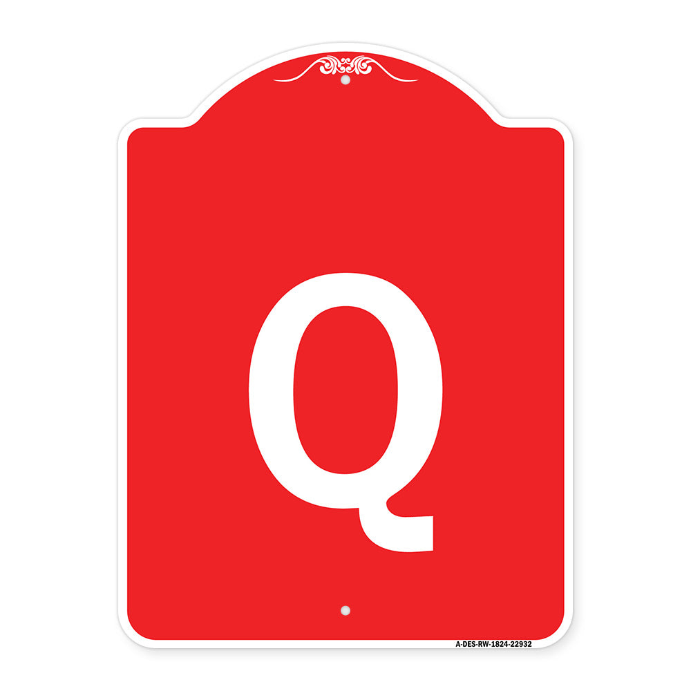Sign with Letter Q