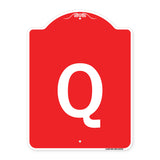 Sign with Letter Q