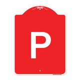 Sign with Letter P