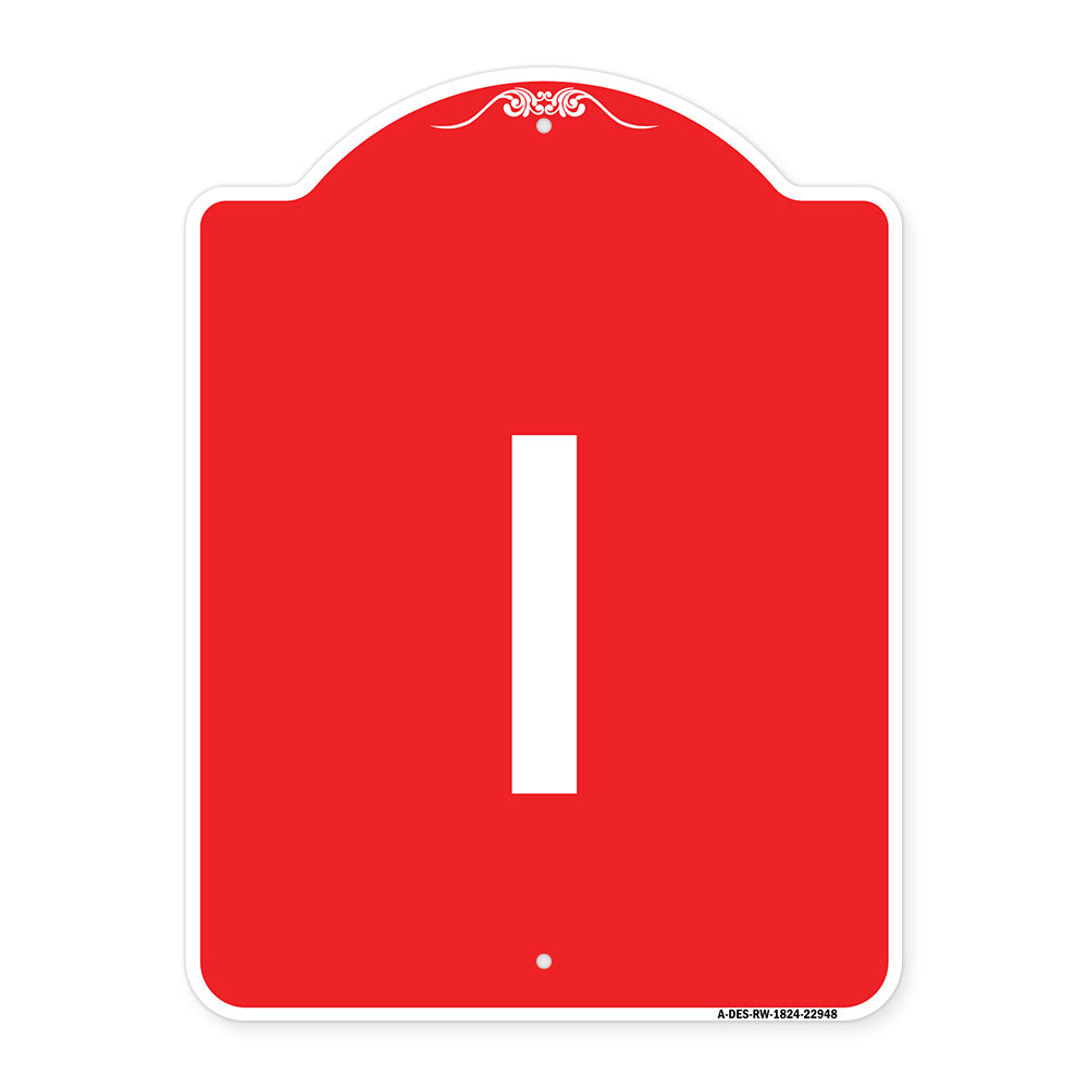Sign with Letter I