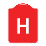 Sign with Letter H
