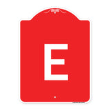 Sign with Letter E