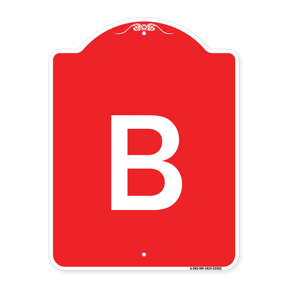 Sign with Letter B