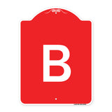 Sign with Letter B