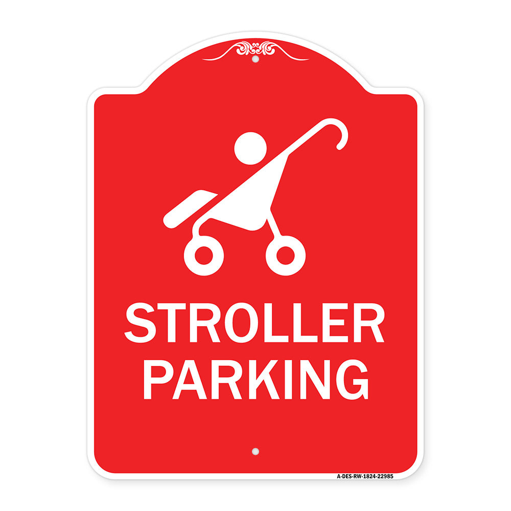 Reserved Stroller Parking (With Graphic)