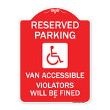 Reserved Parking Van Accessible Violators Will Be Fined (With Graphic)