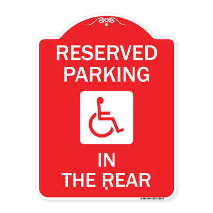 Reserved Parking in the Rear (With Graphic)