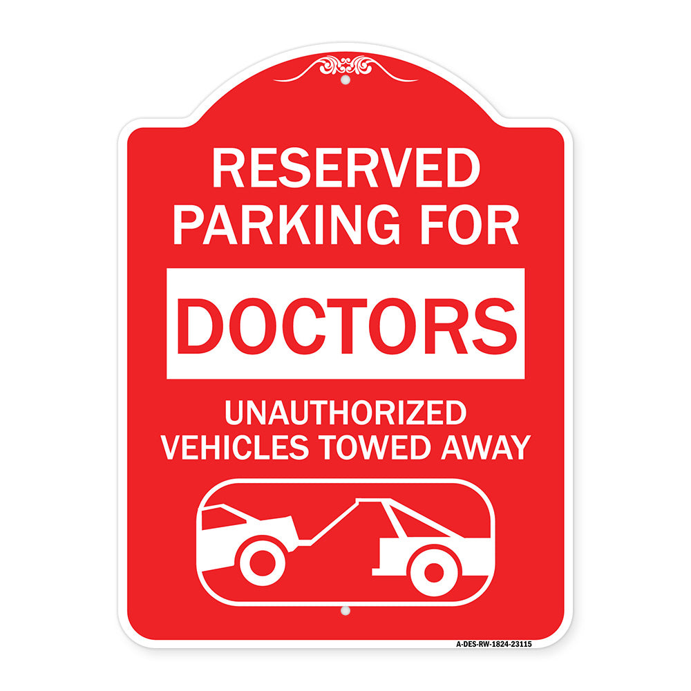 Reserved Parking for Doctors Unauthorized Vehicles Towed Away