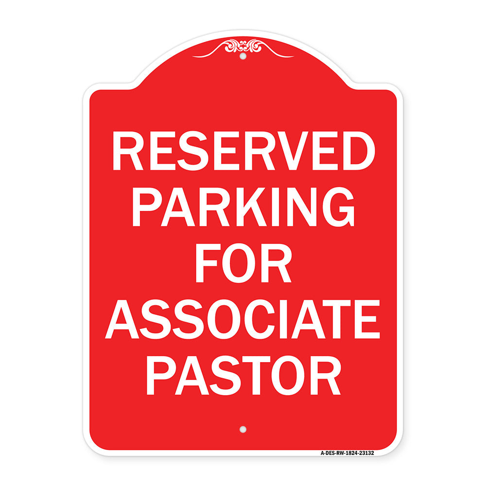 Reserved Parking for Associate Pastor