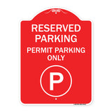 Reserved Parking - Permit Parking Only with Symbol