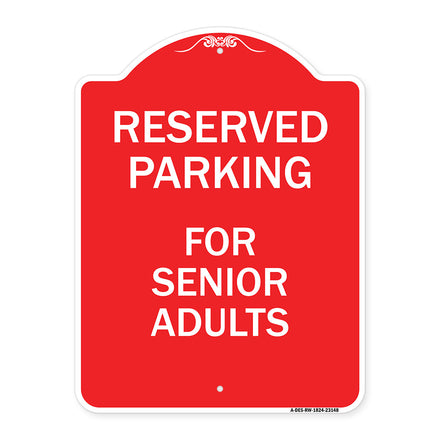Reserved Parking - for Senior Adults