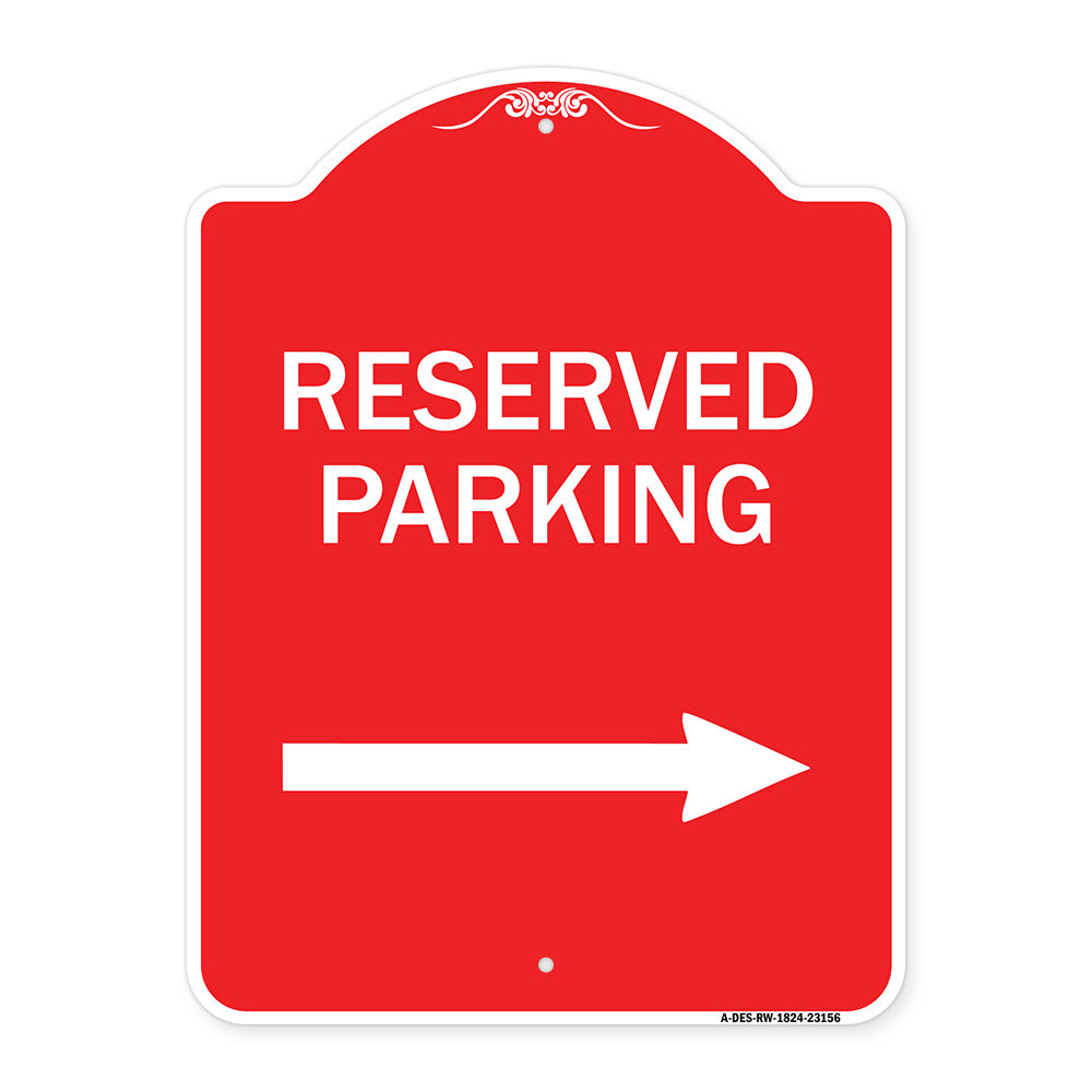 Reserved Parking (Right Arrow)