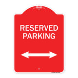 Reserved Parking (Arrow Pointing Left and Right)